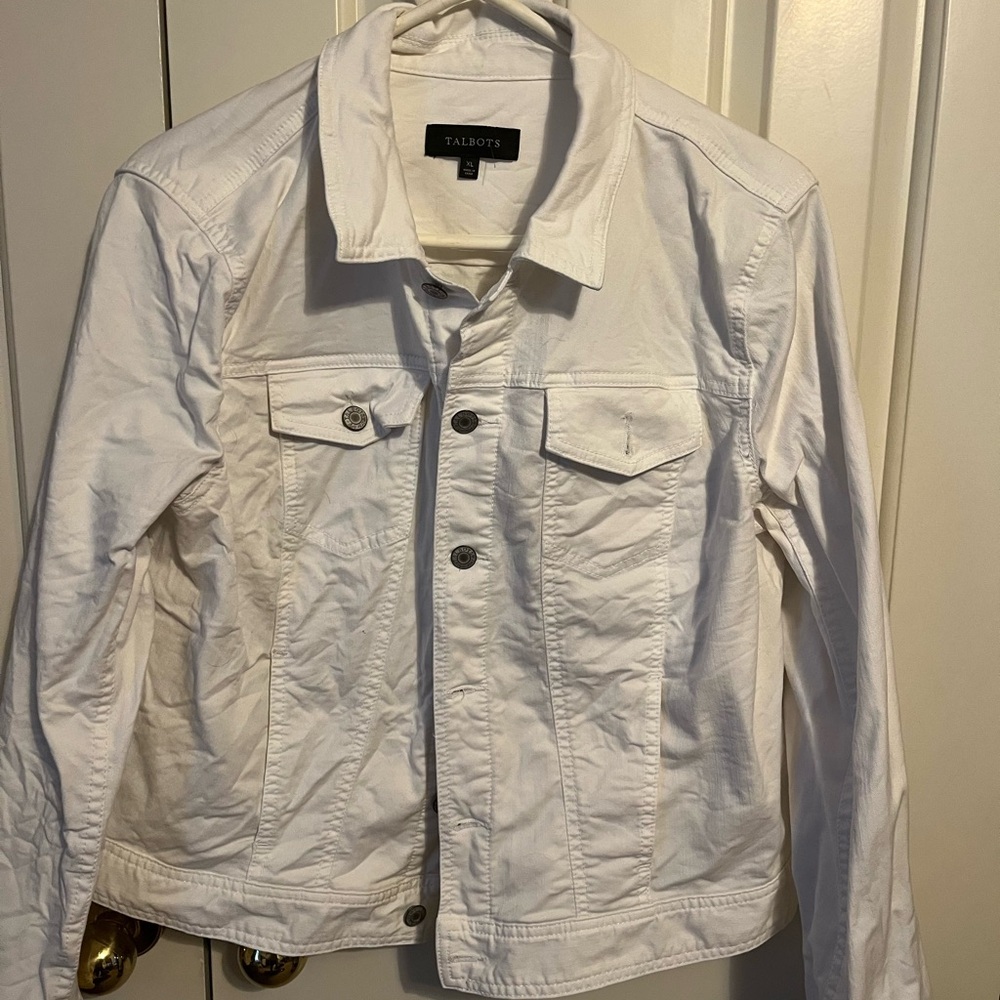 Talbots whir denim jacket
